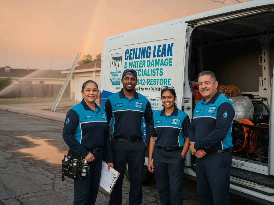 Ceiling Leak Cleanup company in Sublime, TX